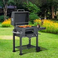 Houtskool-BBQ op Wielen