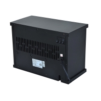 Elektrische openhaard stand compact 1200W Zwart 18 m²
