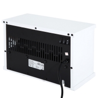 Elektrische openhaard stand compact 1200W Wit 18 m²