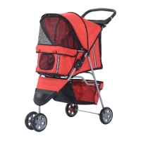 Honden buggy Rood