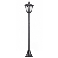 Tuin lantaarn Solar Lanteren 40 lumen zwart H160cm