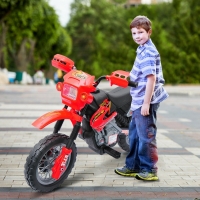 Elektrische Motorfiets - Rood/Zwart