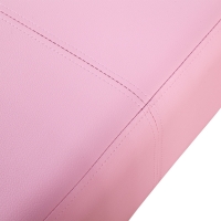 Roze soft sofa kinderbank met voetbank