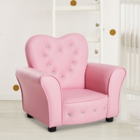 Kindersofa prinses mini - Roze