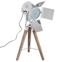 Tafellamp Chrome-kleur retro lamp E14