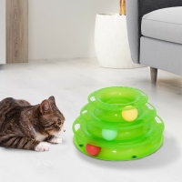 Katten speel toren GROEN
