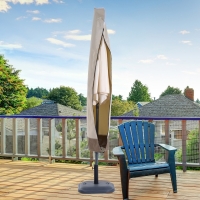 Parasol Beschermhoes Creme/Bruin