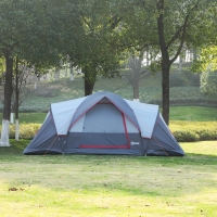 Koepeltent 5-6 pers 3 kamers  L455 x B230 x 180 cm