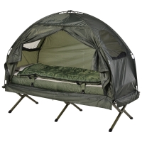 Complete tent met matras en slaapzak 4 in 1 opvouwbaar