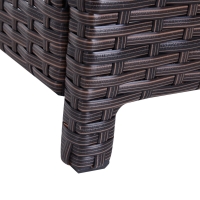 Poly rotan bijzet / tuintafel voor parasol