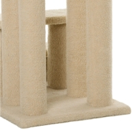 Kattentrap 4 treden 63,5 x 43 x 60 cm Beige