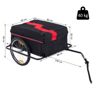 Transportaanhanger voor de fiets 140 x 88 x 60 cm