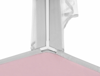 Speeltent voor Kinderen 135x135x140cm Roze-Wit