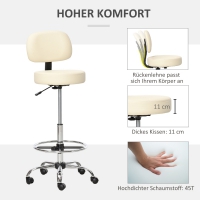 Barkruk Draaistoelen met rugleuning in hoogte verstelbaar
