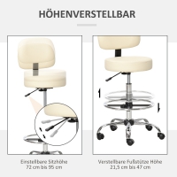 Barkruk Draaistoelen met rugleuning in hoogte verstelbaar