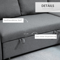 Hoek Slaapbank 211,5 cm x 146 cm x 85 cm