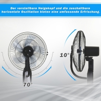 Staande Ventilator met Waterverstuiver