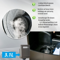 Staande Ventilator met 3,1 liter Waterverstuiver