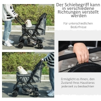 Hondenbuggy Oxford Donkergrijs 76,5 x 52 x 95 cm