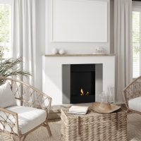 Ethanol Haard 1800W 20 m²  72 x 11 x 72 cm wandmontage 0,7l