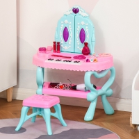 Kinder make-Up tafel met piano 49.5L x 23B x 66H cm
