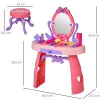 Kinderkaptafel 49,5x23,5x69,5 cm Roze