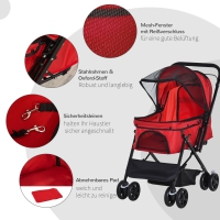 Hondenbuggy Oxford Donkergrijs 76,5 x 52 x 95 cm
