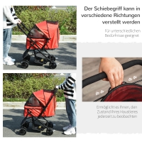 Hondenbuggy Oxford Donkergrijs 76,5 x 52 x 95 cm