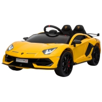 Elektrische auto voor kinderen Lamborghini SVJ geel