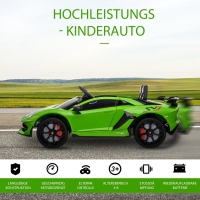 Elektrische auto voor kinderen Lamborghini SVJ groen