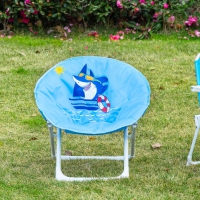 Kinderklapstoel blauw haai Ø50 x 49H cm