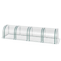 Kweekkas transparant groen 100 x 395 x 80 cm