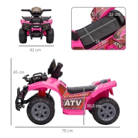 Mini Electrische Quad roze 70 x 42 x 45 cm