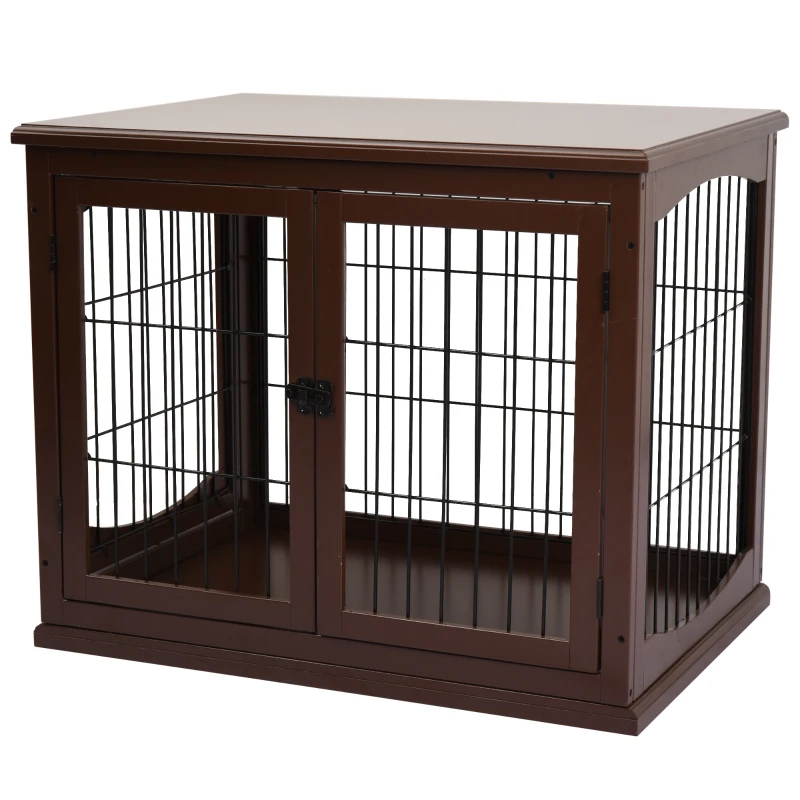 Honden Bench met 2 deuren Bruin