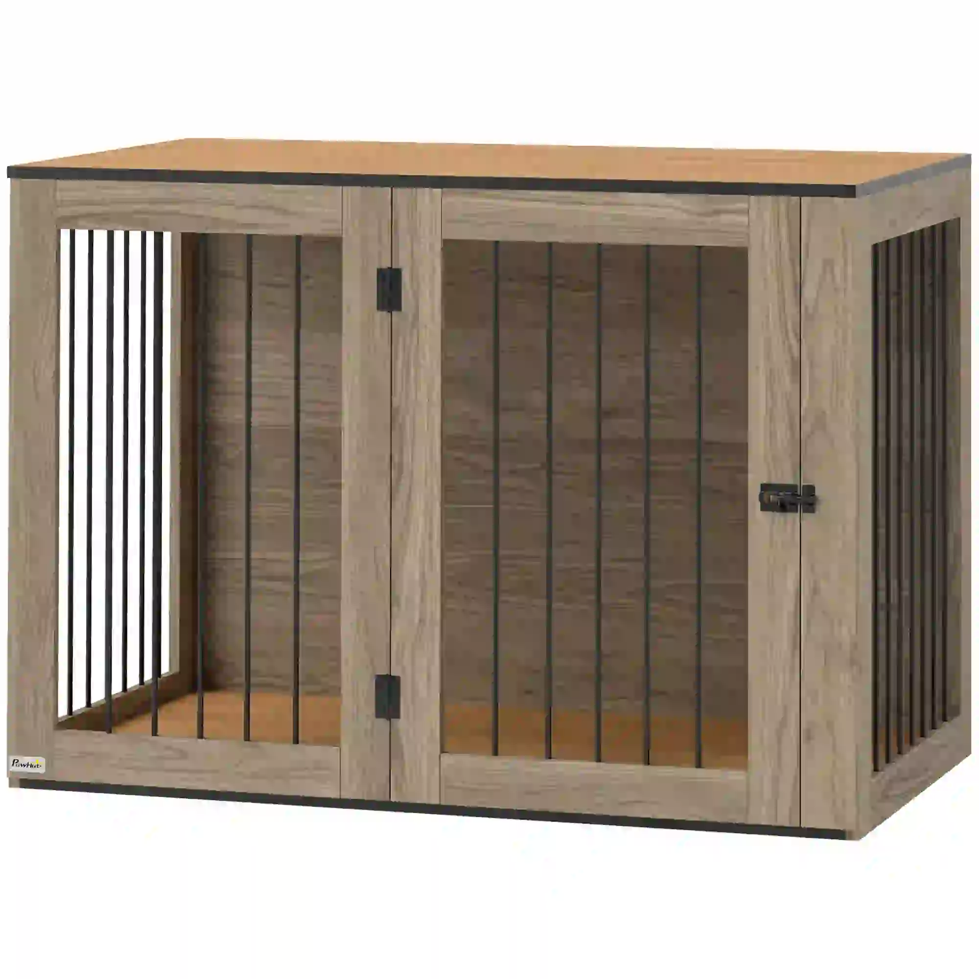 Hondenbench afsluitbaar 106cm x 60cm x 76cm Bruin