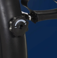 Trainingsfiets apparaat met LCD-display metaal zwart 39 x 40 x 31 cm