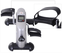 Trainingsfiets apparaat met LCD-display metaal zwart 39 x 40 x 31 cm