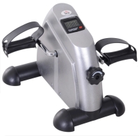 Trainingsfiets apparaat met LCD-display metaal zwart 39 x 40 x 31 cm