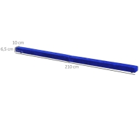 Balansbalk 210 cm gym indoor outdoor tot 120 kg blauw