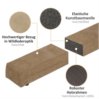 Balansbalk 210 cm gym indoor outdoor tot 120 kg bruin