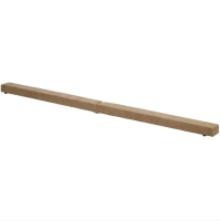 Balansbalk 210 cm gym indoor outdoor tot 120 kg bruin