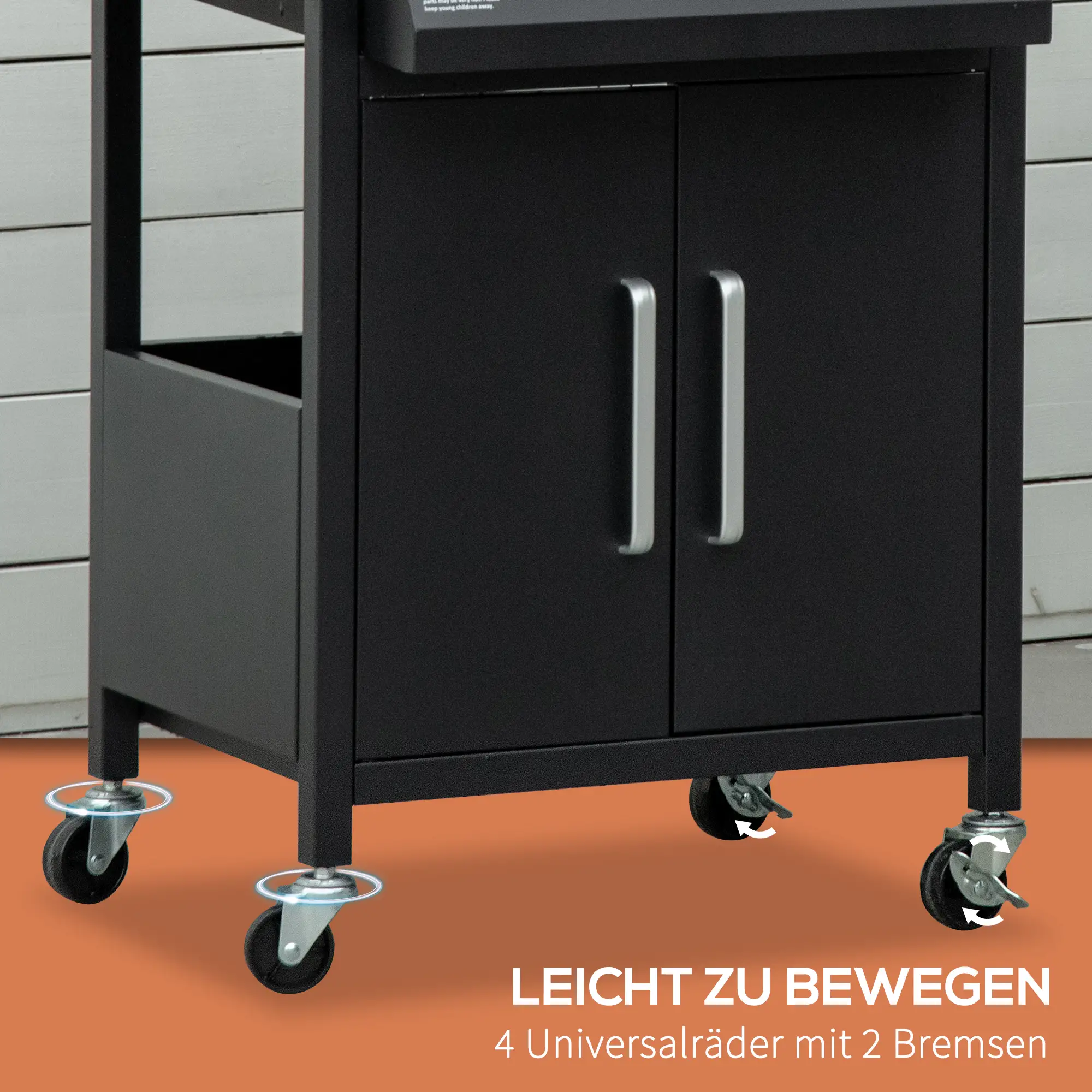 Gas BBQ 3 branders 121L x 55B x 109H cm