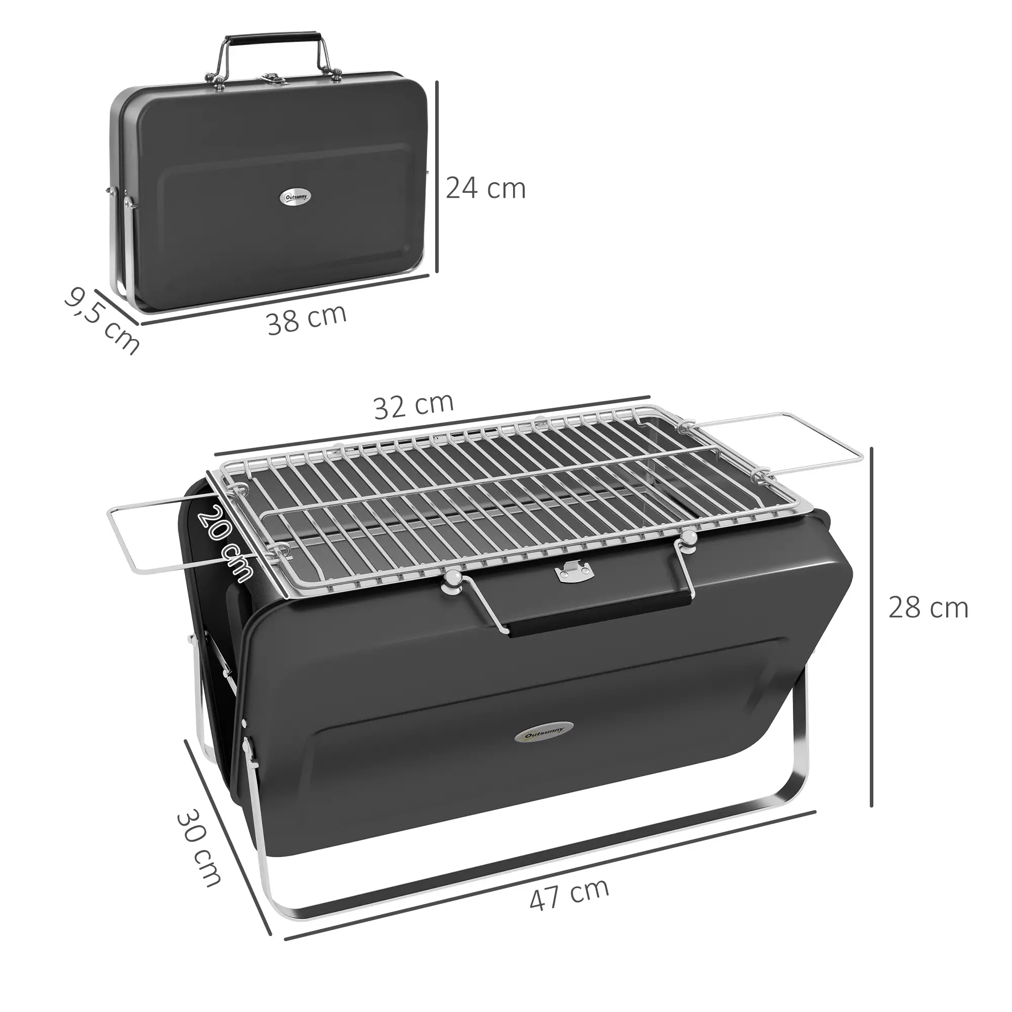 Mini Draagbare BBQ Koffer