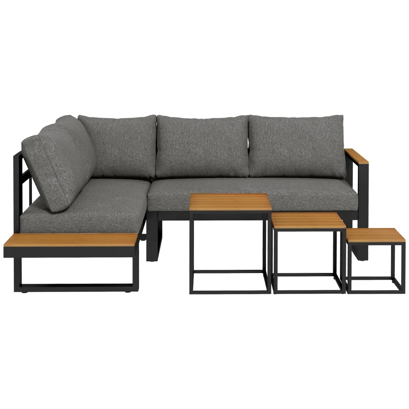 5-delig Lounge, 148 cm x 61 cm x 71,5 cm