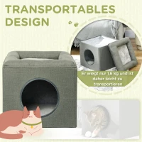 Kattenmand 2-in-1 36,5 x 36,5 x 33 cm