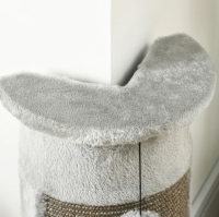 Krabpaal met speelgoed 34 cm x 25,5 cm x 58 cm Grijs