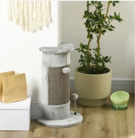 Krabpaal met speelgoed 34 cm x 25,5 cm x 58 cm Grijs