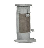 Krabpaal met speelgoed 34 cm x 25,5 cm x 58 cm Grijs