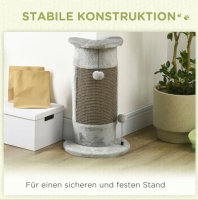 Krabpaal met speelgoed 34 cm x 25,5 cm x 58 cm Grijs