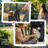 Honden buggy Zwart